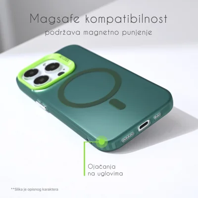 Torbica Magsafe Clear za iPhone 13 6.1 srebrna