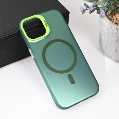 Torbica Magsafe Clear za iPhone 13 6.1 zelena