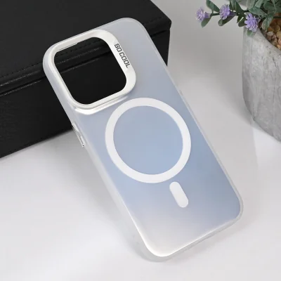 Torbica Magsafe Clear za iPhone 15 Pro 6.1 srebrna