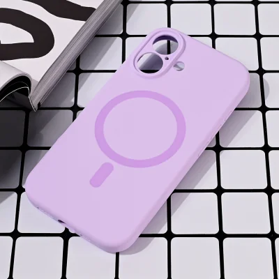 Torbica Magsafe Pure color za iPhone 16 6.1 lila