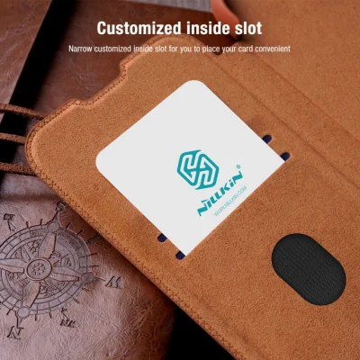 Torbica Nillkin Qin Pro Leather za Samsung S938B Galaxy S25 Ultra crna