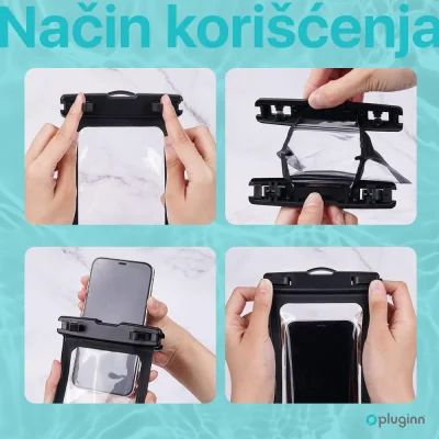 Vodootporna torbica Pluginn 7.2" bela