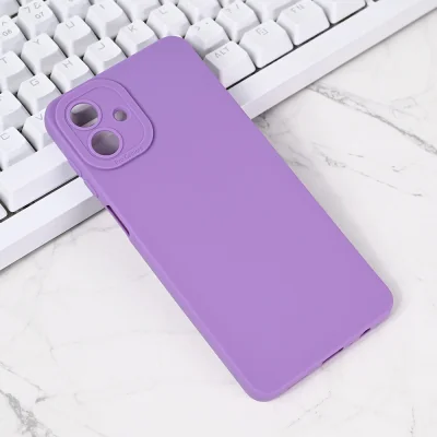 Torbica Silikon Pro Camera za Samsung A075F Galaxy A07 4G ljubicasta