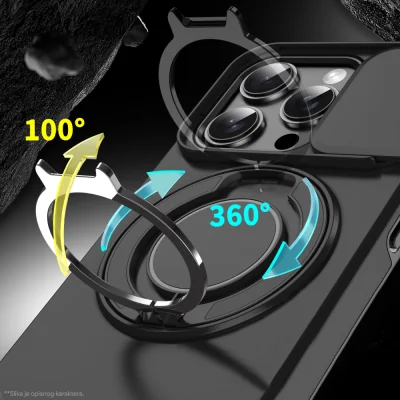 Torbica CamShield Ring stand za Samsung A576B Galaxy A57 5G crna