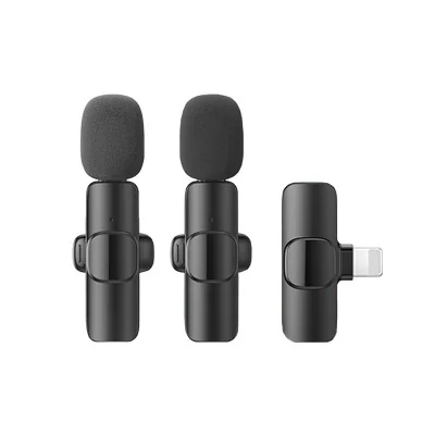 Mikrofon bluetooth K9 2u1 Type-C/Lightning crni