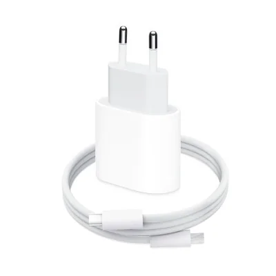 Kućni punjač PD Fast charger 35W za iPhone 15-16 sa PD Type C kablom CE beli