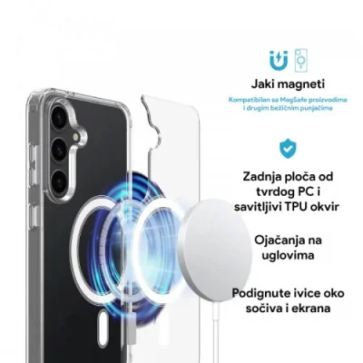 Torbica Magsafe za Samsung S938B Galaxy S25 Ultra transparent