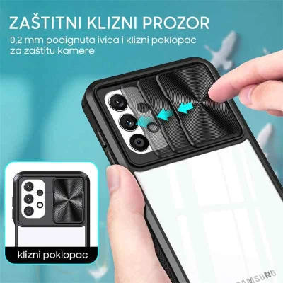 Maska CamShield za Samsung S21 FE ljubičasta