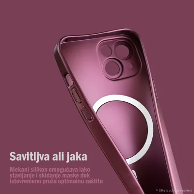 Torbica Magsafe Chrome za Samsung A576B Galaxy A57 bordo