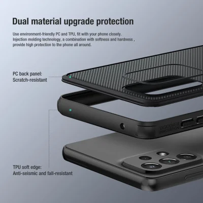 Futrola NILLKIN super frost za Samsung Galaxy A73 5G crna
