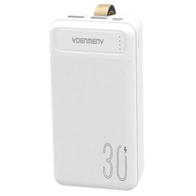 DENMEN DP17 Eksterna baterija 30000mAh Power Bank BELA