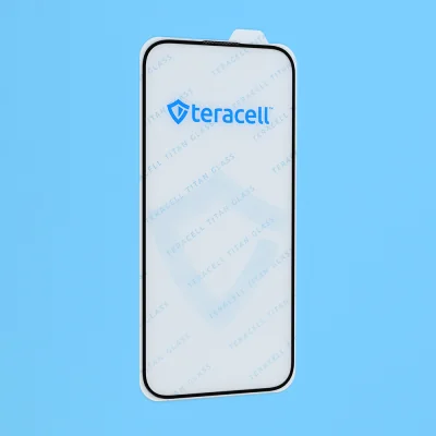 Zaštitno staklo Teracell Titan 2.5D za iPhone 15 Pro 6.1 crni