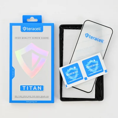 Zaštitno staklo Teracell Titan 2.5D za iPhone 15 Pro 6.1 crni