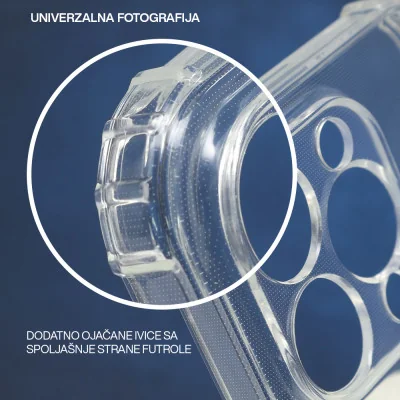 Futrola silikon CRASHPROOF za iPhone 14 providna