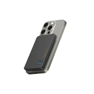 LITO Power Bank Magsafe Ultra thin sa ekranom 5000Mah CRNA