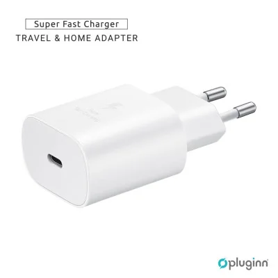 Kućni Punjač Pluginn AJ-25 KP-614C PD Fast 25W za Samsung beli CE