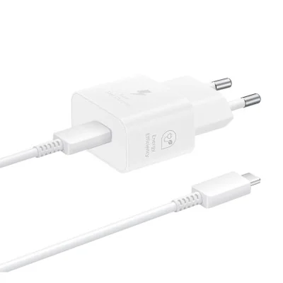 Samsung kućni punjač (USB Type-C) 3A 25W sa kablom beli