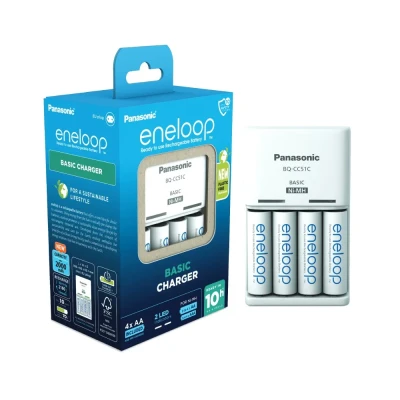 PANASONIC Eneloop Punjač za baterije + 4x HR6 AA baterije