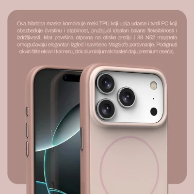 Torbica Magsafe Matte Line za iPhone 17 6.3 narandzasta