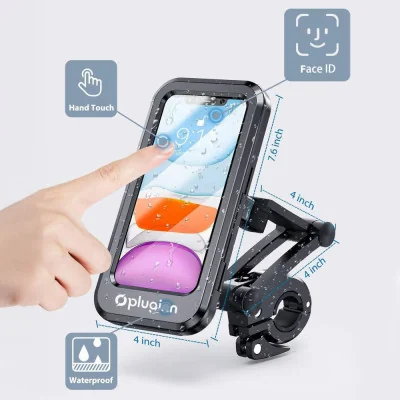 Vodootporni držač za mobilni telefon Pluginn PI-02 za bicikl