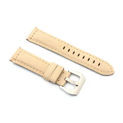 Narukvica elegant kožna za smart watch 22mm bež