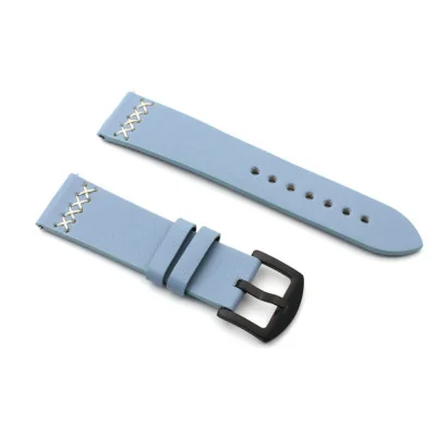 Narukvica thread kožna za smart watch 22mm svetlo plava