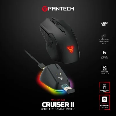 Fantech Bežični Miš WG11V2RD Cruiser II crni
