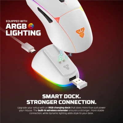 Fantech Miš Wireless Gaming WG7V2RD Crypto II beli