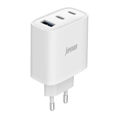 Kućište punjača Superior SU-6505ACCL 65W 3A GaN Fast PD + USB beli