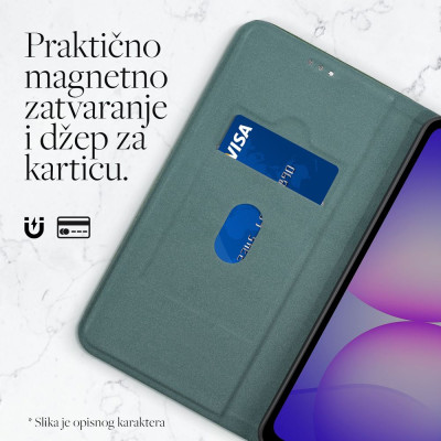 Torbica Teracell Elegant Flip za Samsung Galaxy A16/A17 crna