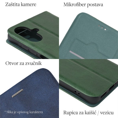 Torbica Teracell Elegant Flip za Samsung Galaxy A16/A17 crvena