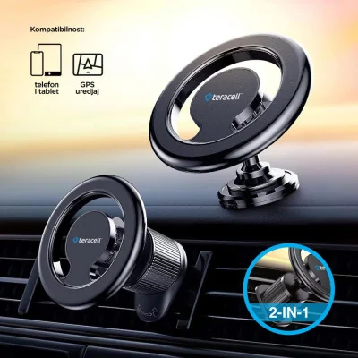 Auto punjač Teracell Evolution TC-13 PD 30W USB QC3.0 18W, 48W (total) crni