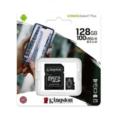 KINGSTON 128GB MICRO CLASS 10 100 mbs sa adapterom