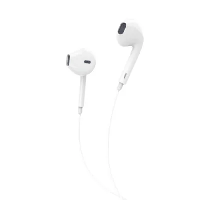 DENMEN DR01 Slušalice- handsfree 3,5mm sa mikrofonom BELE