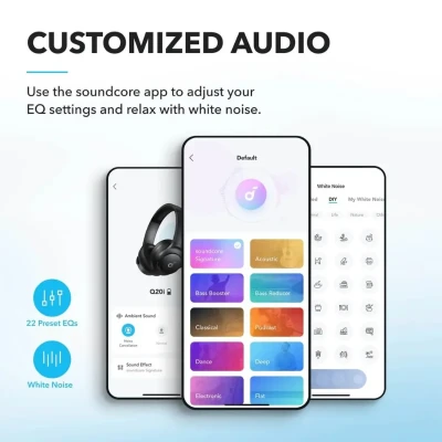 ANKER Q20i Soundcore bluetooth slušalice CRNE