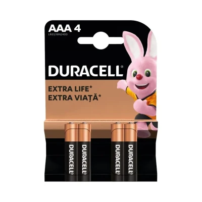 DURACELL LR03 ALKALNA BATERIJA 1,5V AAA 4 komada u pakovanju