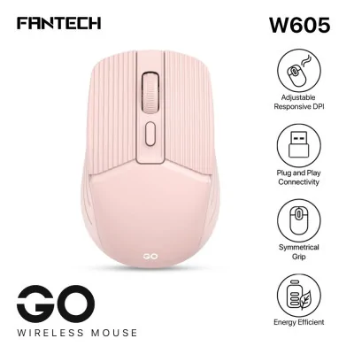 Miš Wireless Fantech W605 GO roze