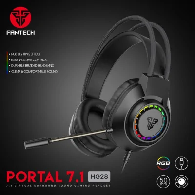 FANTECH SLUSALICE GAMING PORTAl 7.1 crne
