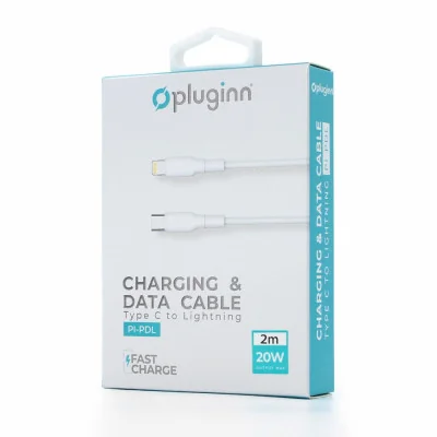 Pluginn Data Kabl 20W Type C na Lightning beli 2m