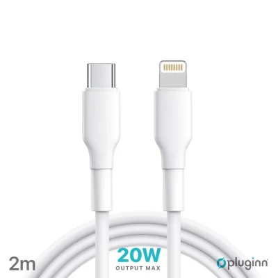 Pluginn Data Kabl 20W Type C na Lightning beli 2m