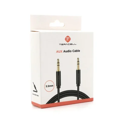 Audio kabl Teracell Aux 3.5mm crni 0.5m