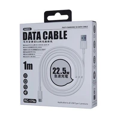 Data kabl REMAX RC-175a PD 22.5W 5A Type C beli 1m