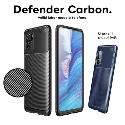 Torbica Defender Carbon za iPhone 15 6.1 crna