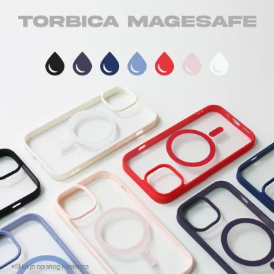Torbica Magsafe Frame Color za iPhone 15 Pro 6.1 plava