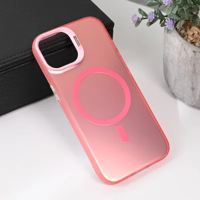 Torbica Magsafe Clear za iPhone 13 6.1 roze