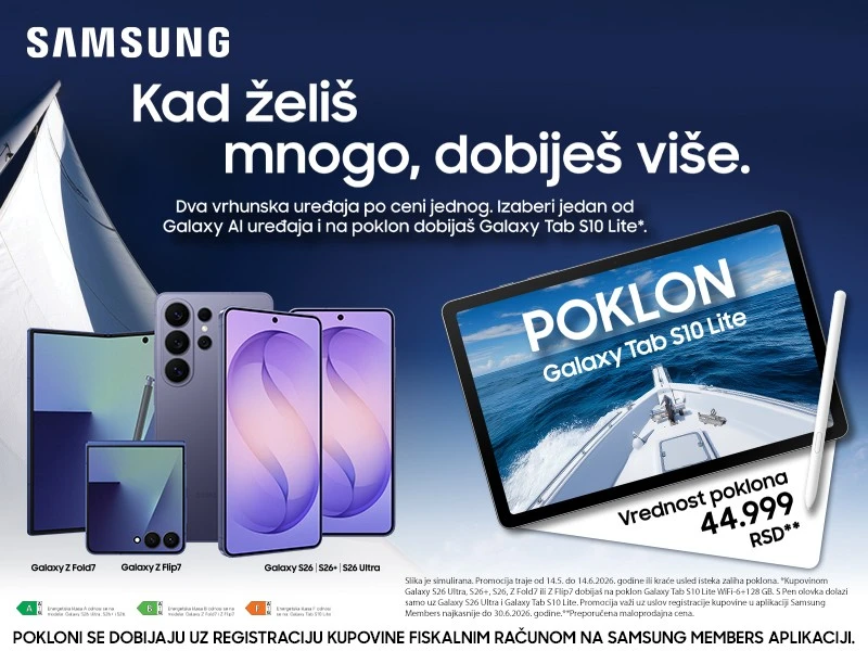 Samsung promocija - Kad želiš mnogo dobiješ više