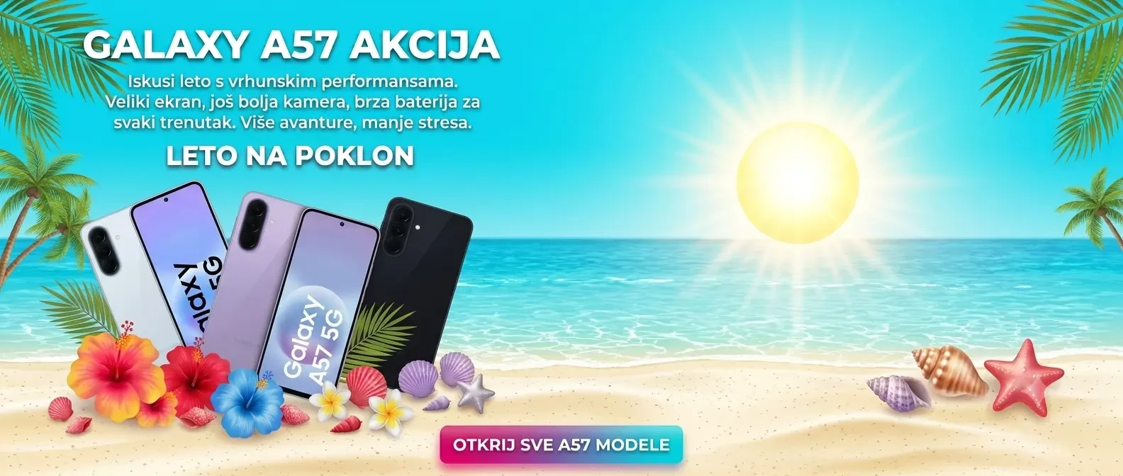 Letnja akcija Samsung Galaxy A57 128/256GB